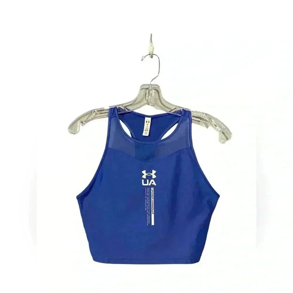 NWOT Under Armour, Blue Racerback Camisole Heat  Gear, Small πββοΈββ‘οΈ - Picture 2 of 8